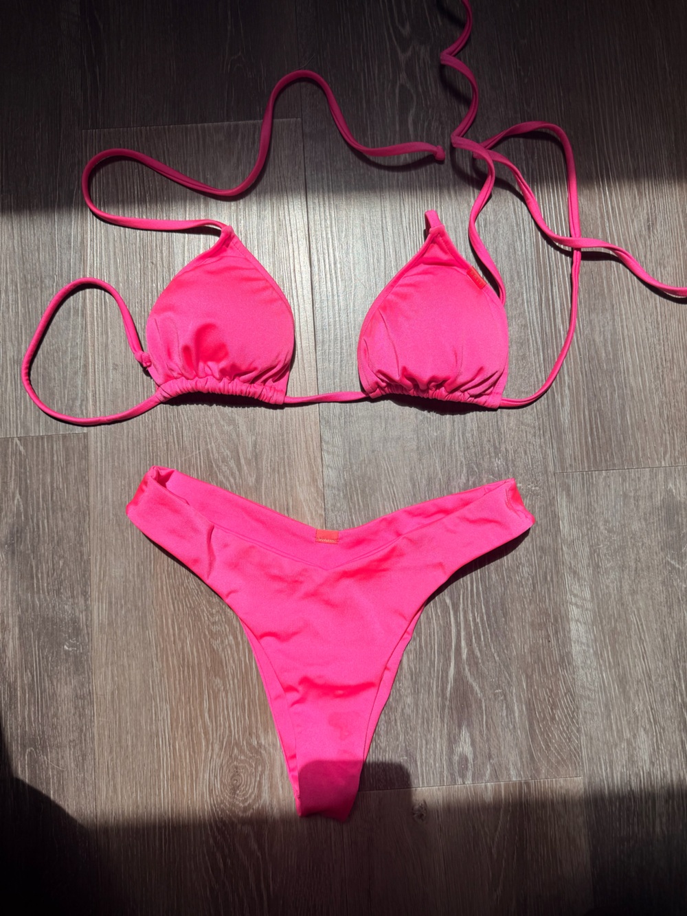 Doll Hot Pink Two-Piece Bikini Set